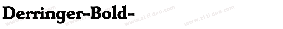Derringer-Bold字体转换