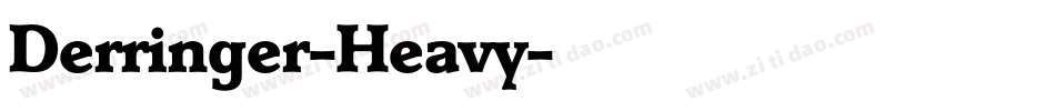 Derringer-Heavy字体转换