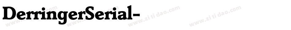 DerringerSerial字体转换