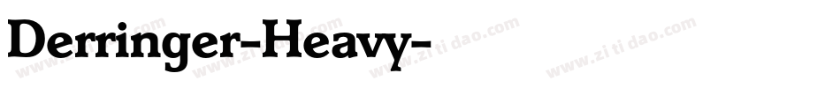 Derringer-Heavy字体转换