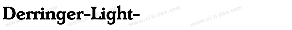 Derringer-Light字体转换