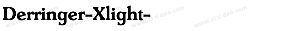 Derringer-Xlight字体转换