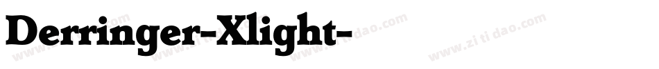 Derringer-Xlight字体转换