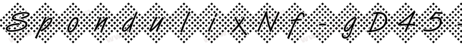 SpondulixNf-gD45字体转换