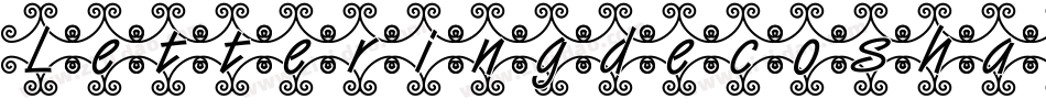 Letteringdecoshadow-wJ46字体转换