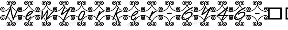 NewYorker-6Y46字体转换