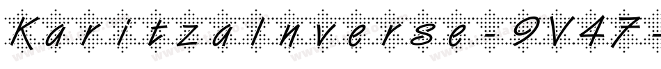 KaritzaInverse-9V47字体转换