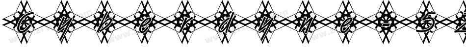 Cyberdyne-5Z48字体转换