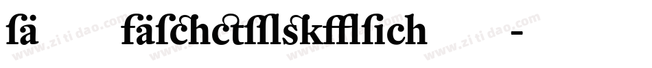 DTLAlbertinaST字体转换