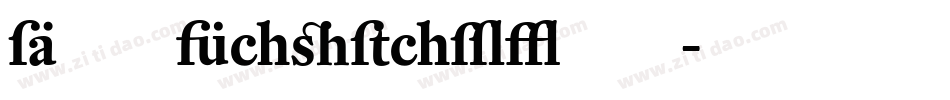DTLCaspariST字体转换