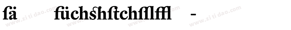 DTLCaspariT字体转换