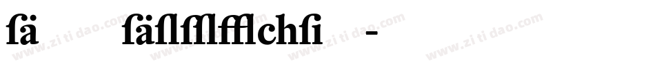 DTLDorianT字体转换