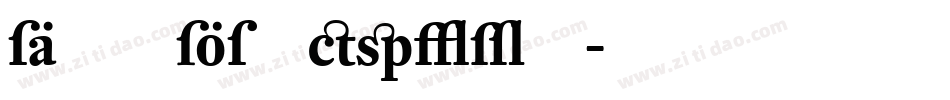 DTLElzevirT字体转换