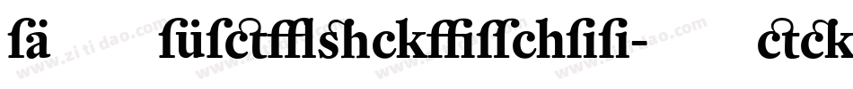 DTLFleischmann-TMedi字体转换