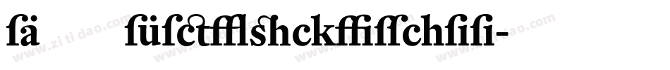 DTLFleischmann字体转换