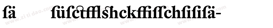 DTLFleischmannD字体转换