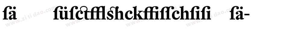 DTLFleischmannSD字体转换