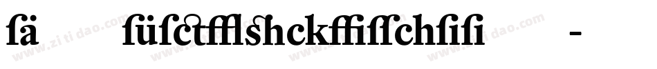 DTLFleischmannST字体转换