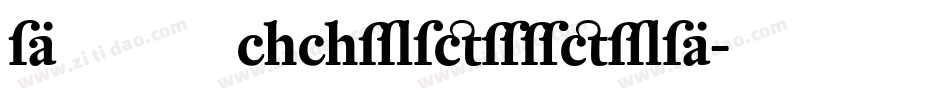 DTLHaarlemmerD字体转换
