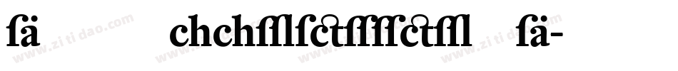 DTLHaarlemmerSD字体转换