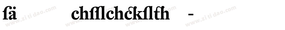 DTLParadoxT字体转换
