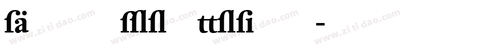 DTLProkyonST字体转换