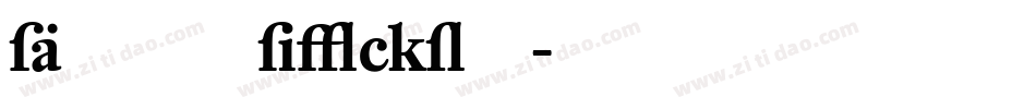 DTLUnicoT字体转换