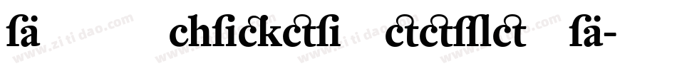 DTLVandenKeereSD字体转换