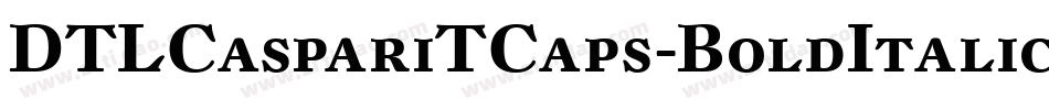 DTLCaspariTCaps-BoldItalic字体转换