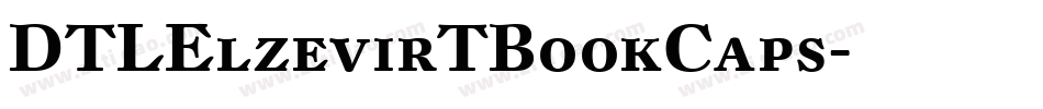 DTLElzevirTBookCaps字体转换
