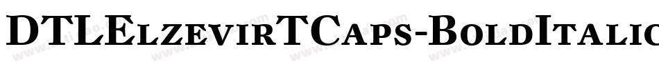DTLElzevirTCaps-BoldItalic字体转换