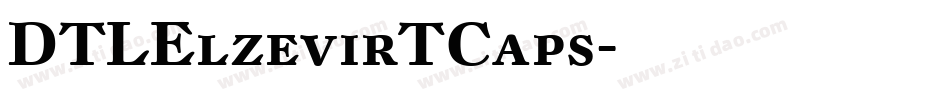 DTLElzevirTCaps字体转换