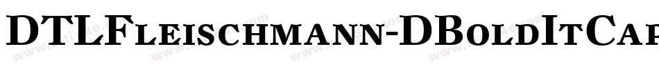 DTLFleischmann-DBoldItCaps字体转换