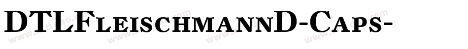 DTLFleischmannD-Caps字体转换