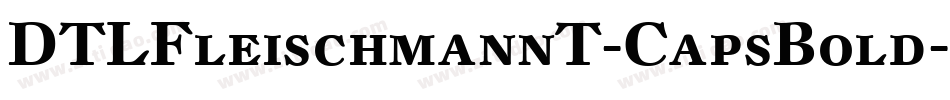 DTLFleischmannT-CapsBold字体转换