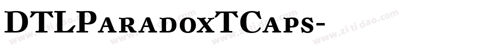 DTLParadoxTCaps字体转换