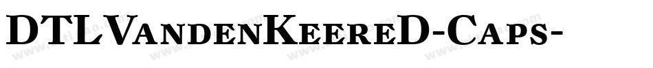 DTLVandenKeereD-Caps字体转换