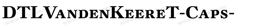 DTLVandenKeereT-Caps字体转换