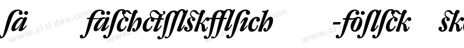DTLAlbertinaST-BoldItalic字体转换