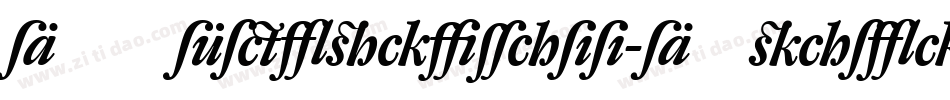 DTLFleischmann-DItalicAlt字体转换