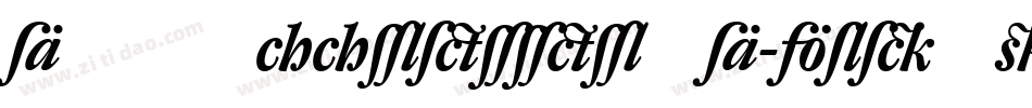 DTLHaarlemmerSD-BoldItalic字体转换
