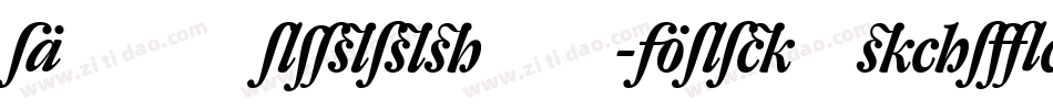 DTLRomulusST-BoldItalic字体转换