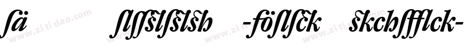 DTLRomulusT-BoldItalic字体转换