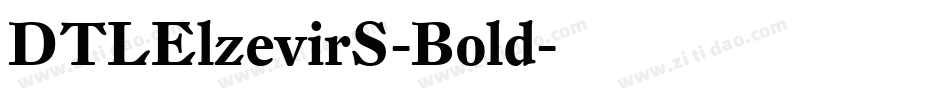 DTLElzevirS-Bold字体转换