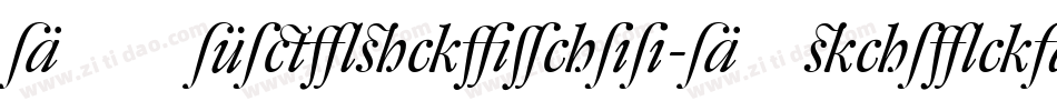 DTLFleischmann-DItalicAlt字体转换