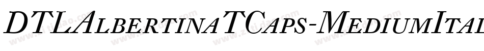 DTLAlbertinaTCaps-MediumItalic字体转换