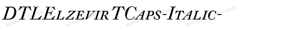 DTLElzevirTCaps-Italic字体转换