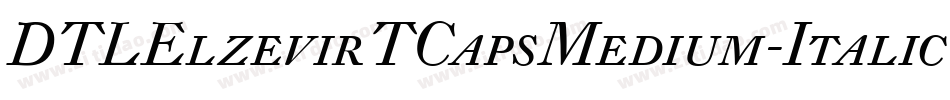 DTLElzevirTCapsMedium-Italic字体转换