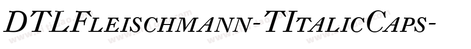 DTLFleischmann-TItalicCaps字体转换