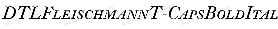 DTLFleischmannT-CapsBoldItalic字体转换